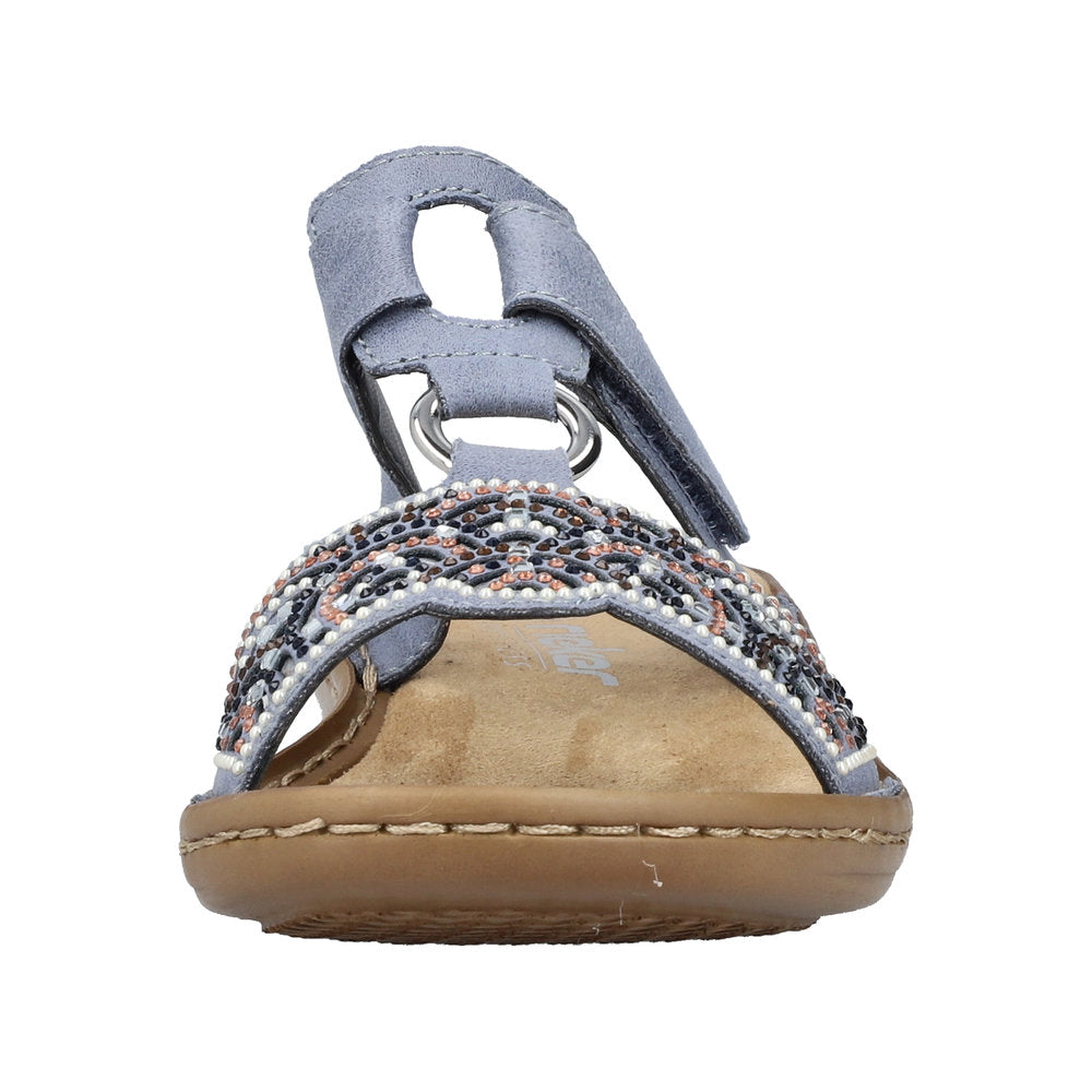 Rieker 608K2-12 Womens Flats Sandals