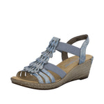 Load image into Gallery viewer, Rieker 62436-12 Wedge Sandals
