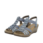 Load image into Gallery viewer, Rieker 62436-12 Wedge Sandals

