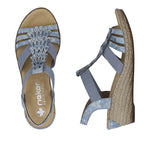Load image into Gallery viewer, Rieker 62436-12 Wedge Sandals
