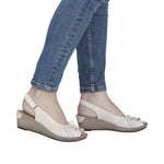 Load image into Gallery viewer, Rieker 624H1-60 Wedge Sandals
