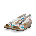 Load image into Gallery viewer, Rieker 624H6-91 Wedge Sandals

