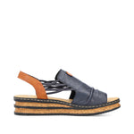 Load image into Gallery viewer, Rieker 62962-14 Wedge Sandals
