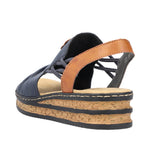 Load image into Gallery viewer, Rieker 62962-14 Wedge Sandals
