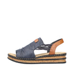 Load image into Gallery viewer, Rieker 62962-14 Wedge Sandals
