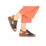 Load image into Gallery viewer, Rieker 62962-14 Wedge Sandals
