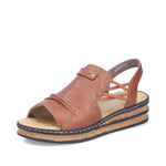 Load image into Gallery viewer, Rieker 62962-22 Wedge Sandals
