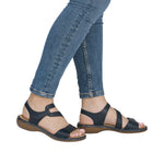 Load image into Gallery viewer, Rieker 659C7-16 Women's Sandals
