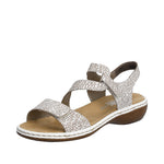 Load image into Gallery viewer, Rieker 659C7-81 White Sandals
