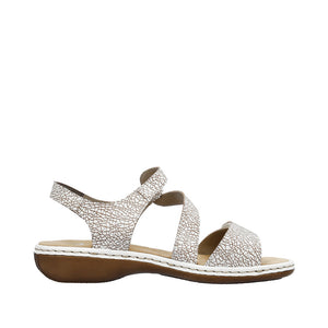 Rieker 659C7-81 White Sandals