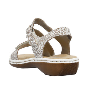 Rieker 659C7-81 White Sandals