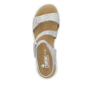 Rieker 659C7-81 White Sandals