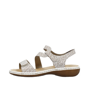 Rieker 659C7-81 White Sandals