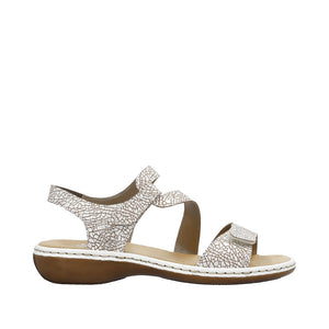 Rieker 659C7-81 White Sandals