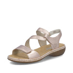 Load image into Gallery viewer, Rieker 659C7-89 Copper Sandals
