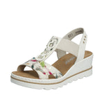 Load image into Gallery viewer, Rieker 67498-90 Dress Wedge Sandals
