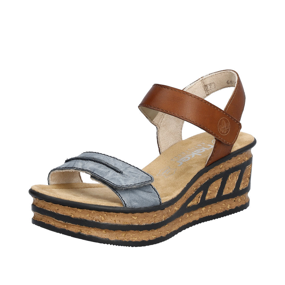 Rieker 68198-12 Dress Wedge Sandals