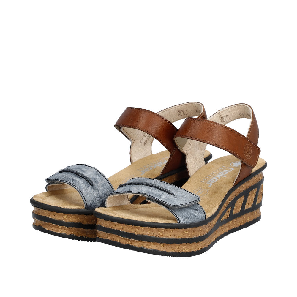 Rieker 68198-12 Dress Wedge Sandals