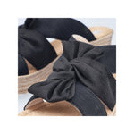 Load image into Gallery viewer, Rieker 68789-00 Black Wedge Sandals
