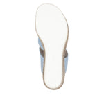 Load image into Gallery viewer, Rieker 68789-10 Aqua Wedge Sandals
