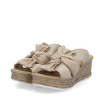 Load image into Gallery viewer, Rieker 68789-62 Beige Wedge Sandals
