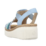 Load image into Gallery viewer, Rieker 69172-91 Wedge Sandals
