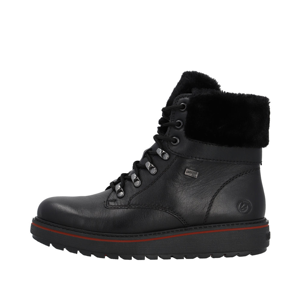 Remonte D0U70-01 Black Boots Flip Grip