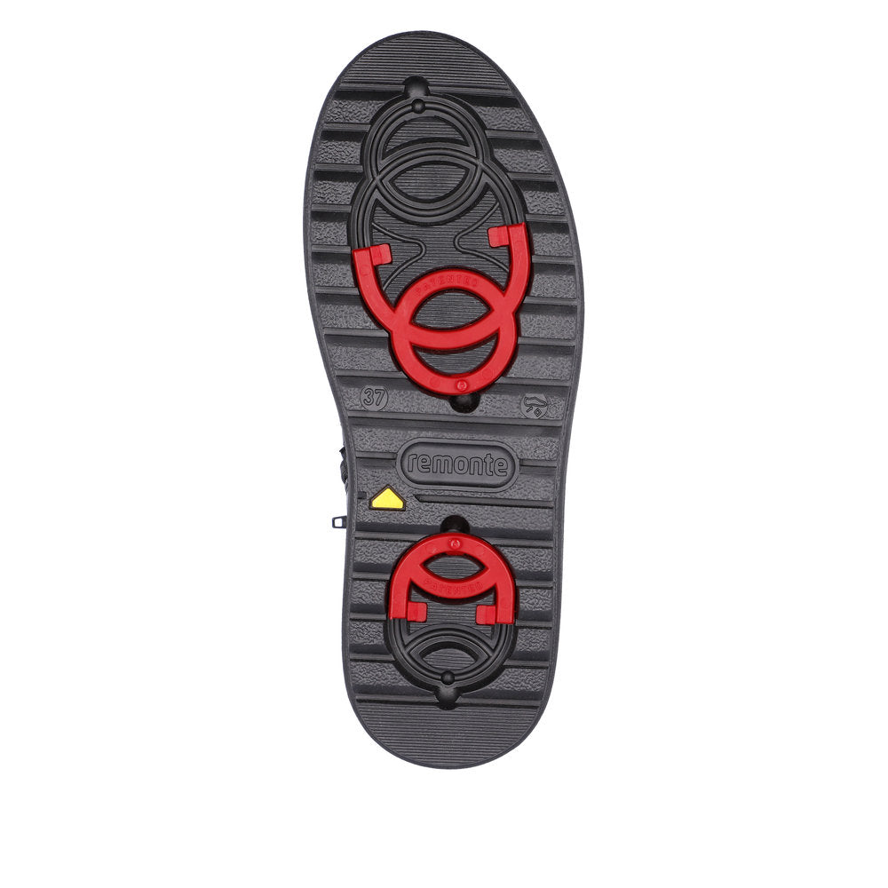 Remonte D0U70-01 Black Boots Flip Grip