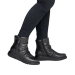 Load image into Gallery viewer, Remonte D3981-00 Short Black Boots
