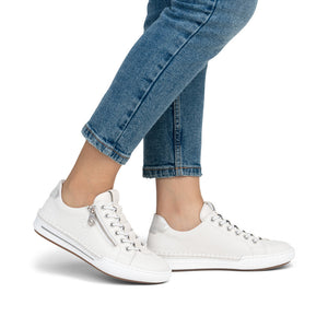 Rieker L7250-80 Ankle White Sneakers