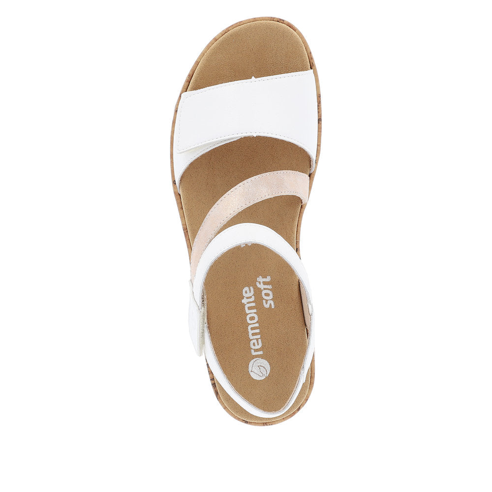 Remonte R6860-80 White/Rosegold Sandal