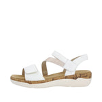 Load image into Gallery viewer, Remonte R6860-80 White/Rosegold Sandal
