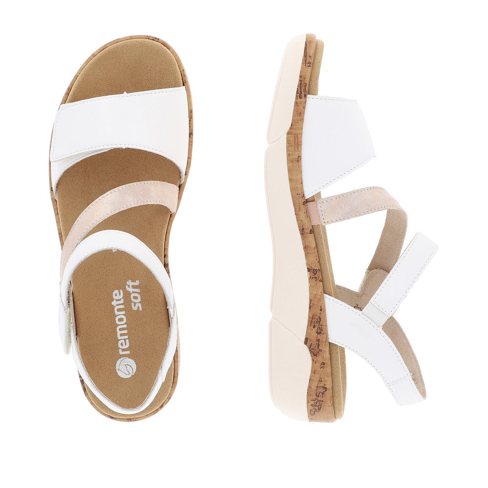 Remonte R6860-80 White/Rosegold Sandal