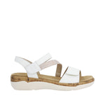 Load image into Gallery viewer, Remonte R6860-80 White/Rosegold Sandal
