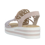 Load image into Gallery viewer, Rieker V0241-31 Wedge Sandals
