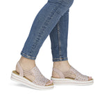 Load image into Gallery viewer, Rieker V0241-31 Wedge Sandals

