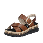Load image into Gallery viewer, Rieker V7951-24 Wedge Sandals

