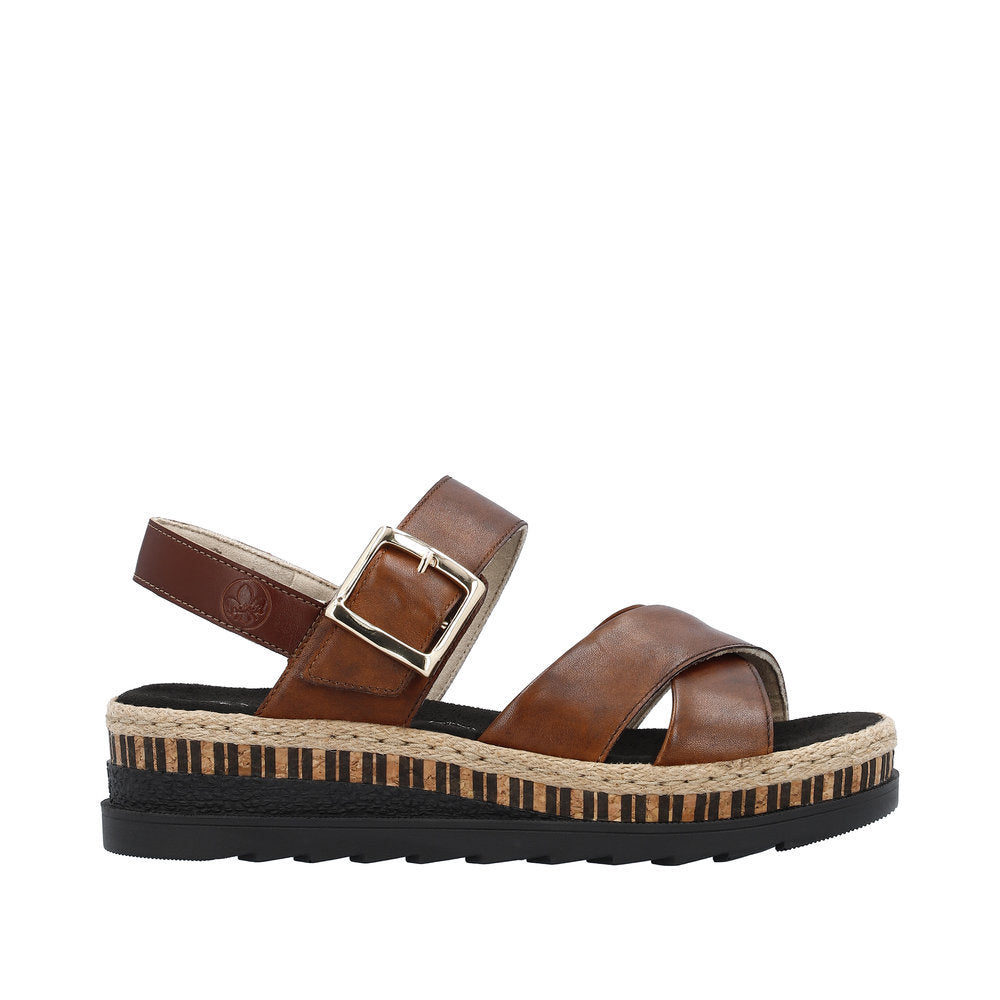Rieker V7951-24 Wedge Sandals