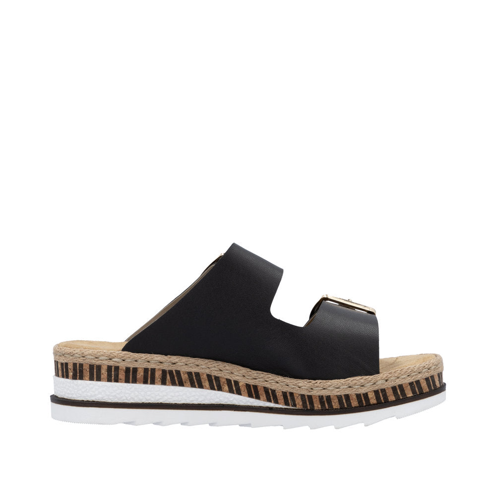 Rieker V7955-00 Wedge Sandals