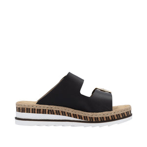 Rieker V7955-00 Wedge Sandals