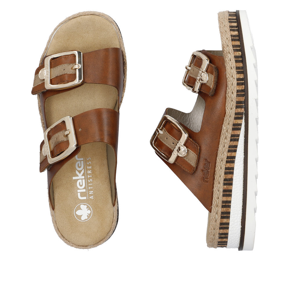 Rieker V7955-24 Wedge Sandals