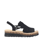 Load image into Gallery viewer, Rieker V7972-00 Wedge Sandals
