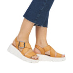 Load image into Gallery viewer, Rieker Revolution W1550-38  Wedge Sandals
