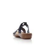 Load image into Gallery viewer, Rieker 608K8-14 Navy Slip-On
