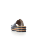 Load image into Gallery viewer, Rieker 629M9-00  Black Cork Slides
