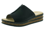 Load image into Gallery viewer, Rieker 629M9-00  Black Cork Slides
