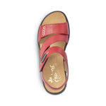 Load image into Gallery viewer, Rieker 64573-33 Red Sandals
