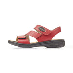 Load image into Gallery viewer, Rieker 64573-33 Red Sandals
