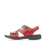 Load image into Gallery viewer, Rieker 64573-33 Red Sandals
