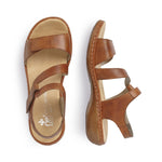 Load image into Gallery viewer, Rieker 659C7-24 Brown Sandals
